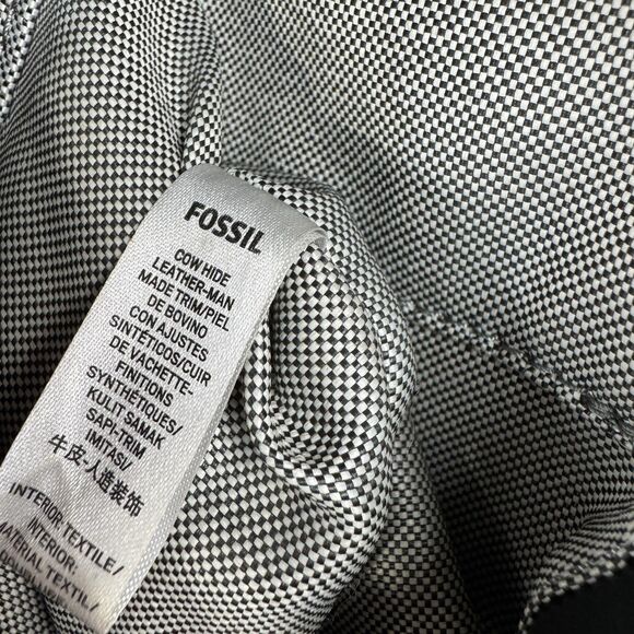 Fossil Crossbody Bag Small Black Leather Festival‎ Beachy Boho Bucket Bag - Picture 12 of 16